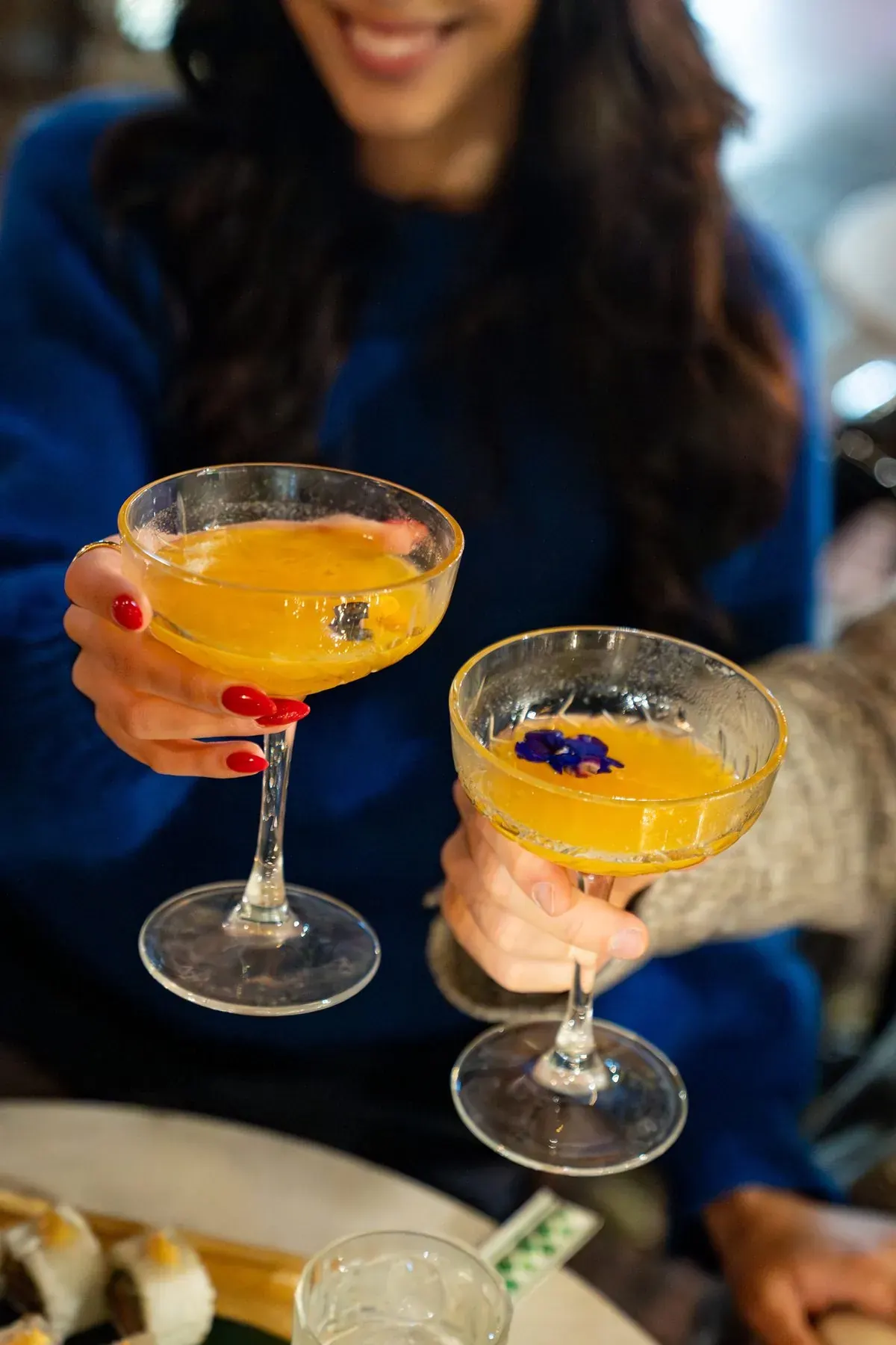 Networking reception catering setup for a corporate event