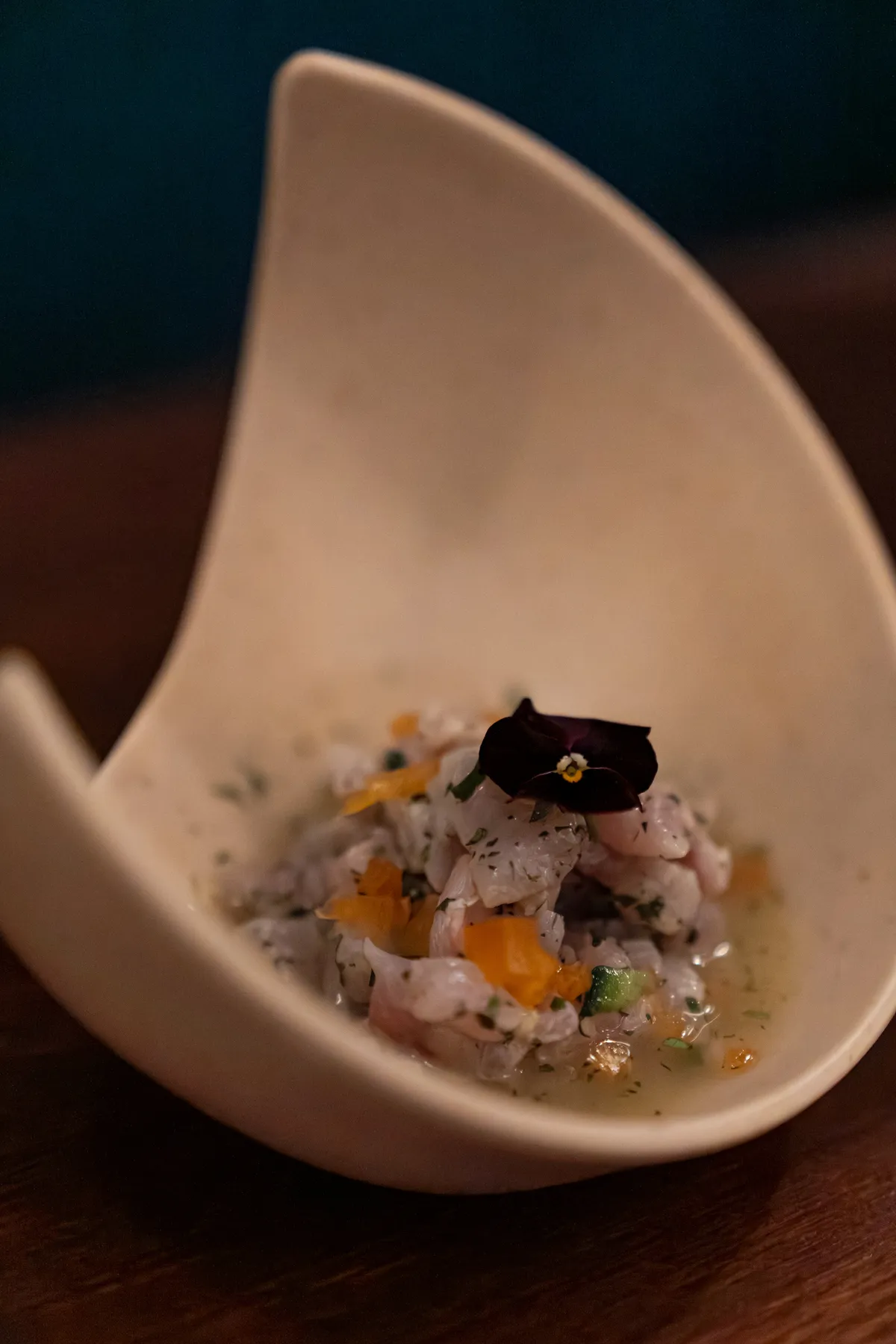 Asian Fusion plated dish for sharing-style dining